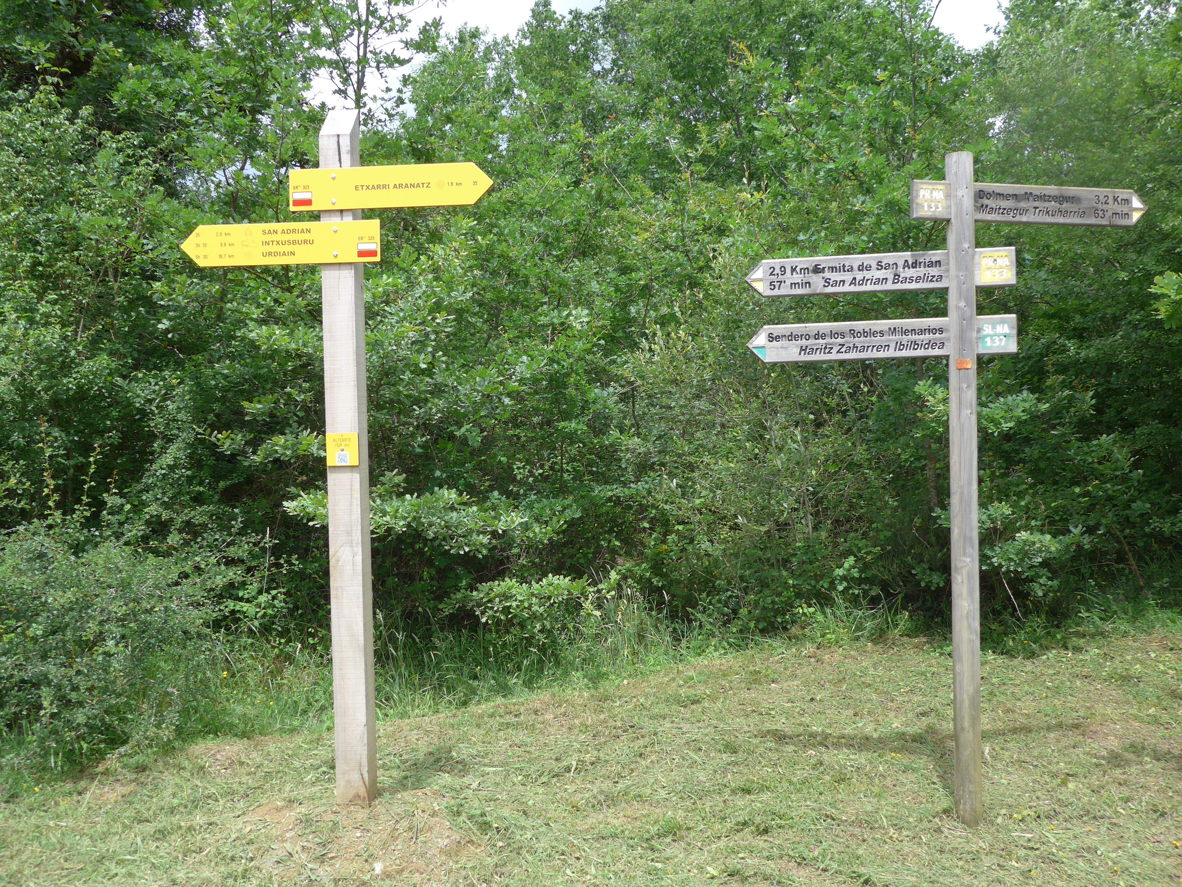 Cerca del camping de Etxarri