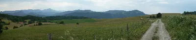 Orhi, Irati eta Abodi zeruertzean/En el horizonte Orhi, Irati y Abodi  